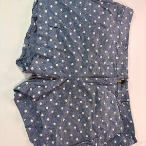 Old Navy Blue Polka Dot High Waist Shorts